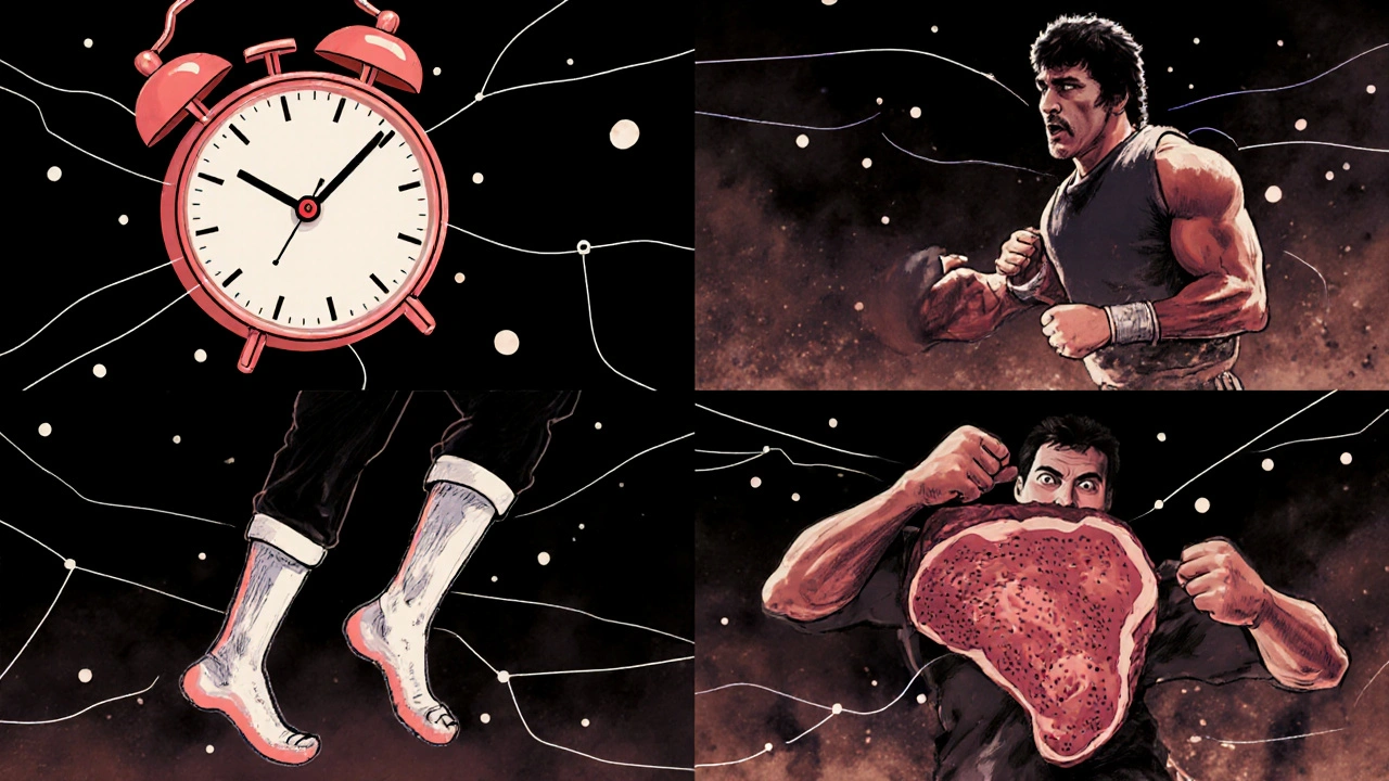 A Rocky training montage connected by glowing lines as the viewer&#039;s brain fills in the gaps.