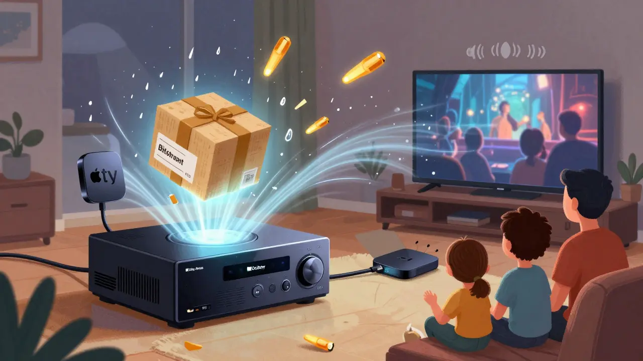 AV Receiver Settings: Enable Bitstream for Atmos and DTS in Streaming