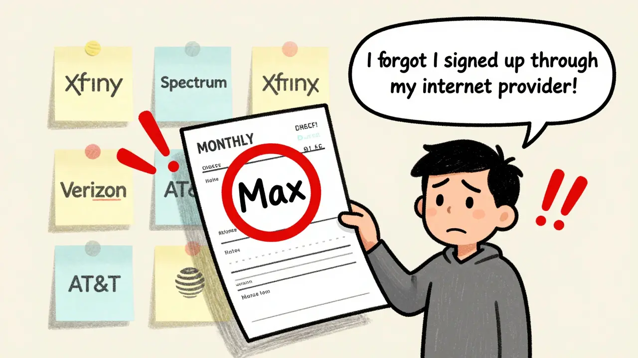 Person holding a bill with Max charge, surrounded by provider labels.