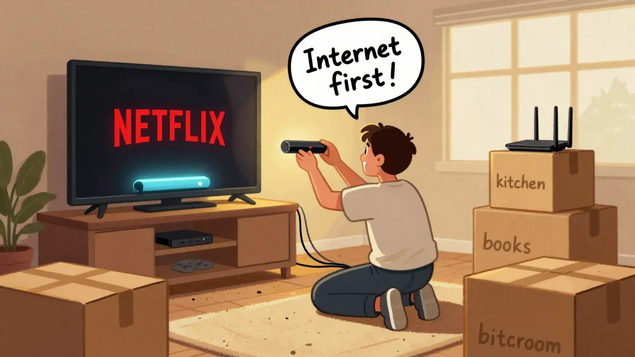 Move Day Cord-Cutting: Set Up Internet and Streamers First